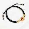 Red/Black Rope Braided Sacred Heart Shaped Crystal Cross Bracelet Classic for Men Women Lucky Religious Jewelry Party Gift - Image 10