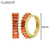 13mm Crystal Hoop Earrings for Women Silver Needle Zircon Huggie Small Earrings Hoop Piercing Jewelry Gifts - Image 52