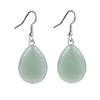 stone crystal drop shaped stainless steel earrings for women wear jewel earrings - Image 4