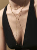 Stainless Steel Chain Necklace with Long Tassel Details - Image 3