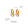Fans Welfare Style Pearls Stainless Steel Gold Color Huggie Hoop Earrings Jewelry for Women - Image 5