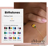 Simple Colored Zirconia Charm Bracelet Women's Oval Stainless Steel Bangle Jewelry - Image 1