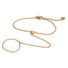 Stainless Steel Zircon Beads Back of Hand Chain Finger Bracelet Chic Sexy Jewelry Gift - Image 36