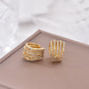 1 Piece Zirconia Star Layered Clip Earrings For Women Geometric Fake No Pierced Cartilage Ear Cuff Jewelry - Image 5