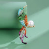 Classic Rhinestones Birds Brooches for Women Unisex Pearls Animals Pins Banquets Party Backpack Gifts Jewelry Accessories - Image 1