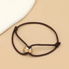 Simple Unisex Bracelet 3 Metal Round Circle Accessory Adjustable Men's Rope Bracelet for Women Jewelry Gifts - Image 10