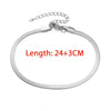 Snake Chain Anklet 3MM Stainless Steel Adjustable Chain Anklet Gifts for Women Beach Jewelry Accessories - Image 7