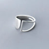 Silver Simple Punk Hollow Rings For Women Geometric Open Adjustable Handmade Party Jewelry Gift Allergy - Image 7