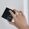 Silver Rings For Women Simple Minimalist Retro Wide Lace Open Finger Ring Band Female Gift - Image 4