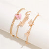 Bohemian Pink Butterfly Anklet set For Women Angel Letter Pendant Ankle Bracelet Chain On Leg Beach Foot Boho Jewelry - Image 4