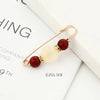 Imitation Pearl and Rhinestone Safety Pin Brooch with Multiple Designs - Image 53