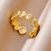 Starfish Shell Stainless Steel Open Rings For Women Gold Color Finger Ring Summer Beach Vacation Ocean Jewelry - Image 3