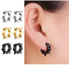 1Pair Punk Stainless Steel Round Circle Hoop Earrings For Men Women Not Fade Clip Earrings Hip Hop Male Jewelry - Image 18