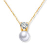 Elegant Round Cubic Zirconia Imitation Pearl Necklace Earrings For Women Bridal Wedding Party Jewelry Gift - Image 13