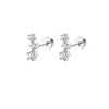Two-Piece Stainless Steel CZ Cartilage Stud Earring Set for 20G Piercings - Image 8