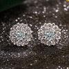 Silver Zirconia Pendant Necklace Earrings Set for Women Engagement Party Jewelry - Image 2
