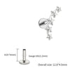 Titanium Starburst Climber Helix Stud Earring 16G Celestial Star Cartilage Earlobe Piercing Jewelry - Image 15