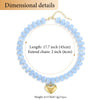 Colorful Acrylic Bead Choker Necklace with Heart Pendant - Image 23