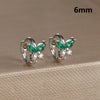 2PCS Simple Mini Butterfly Huggie Hoop Earrings 6MM 8MM Small Colorful Zircon Cartilage Earring Ear Bone Nail Piercing Jewelry - Image 16