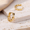 Stainless Steel Irregular Twist Earrings for Women Gold Color Round Hoop Earrings Jewelry Wedding Gifts - Image 5