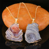 Irregular Galaxy Sun Agate Slices Druzy Pendant for Women Men Necklace Making Rough Stone Jewelry - Image 5