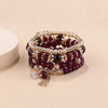 Bohemian Stackable Glass Bead Bracelet Set 4 Pieces - Image 31