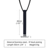 Pillar Necklaces for Men Women,Stainless Steel Rectangle Vertical Bar Pendant Necklace,Simple Casual Collar Gifts - Image 14