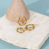 Eight-Pair Oversized Hoop Earring Set in Gold-Tone or Silver-Tone - Image 6