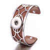 Adjustable Hollow Out 032 Arm Cuff Armlet Pu Leather Metal Fit 18mm Snap Button Bangle Bracelet Charm Jewelry For Women Gift - Image 7
