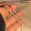 Silver Necklace 2mm Sparkling Collarbone, Sweater Chain, High Charm Jewelry Gift Women - Image 7