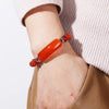 JD Stone Tiger Eye Amethyst Rectangle Bar Charm Bracelet Women Men Stone Powder Crystal Rough Chakra Jewelry - Image 31