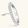 D Full Ring for Women Sparkling Wedding Engagement Silver Jewelry Classic Ring Gifts - Image 6