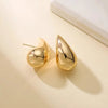 Golden Color Metal Water Droplet Drop Earrings for Women Simple European Unusual Small Dangle Earrings Party Jewelry Gift - Image 5