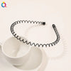 Metal Hair Band for Men Women Unisex Black Wavy Hair Head Hoop Band Sports Headband Hairband Hair Accessories Gifts - Image 12