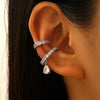 Stainless Steel Zircon Star C Shape Clip Earrings for Women Crystal Ear Cuff Without Piercing Girl Sweet 2000S Jewelry - Image 9