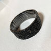 Vintage Black Crystal Elastic Bracelets for Women Bling Rhinestone Stretch Wristband Cuff Bangle Bridal Wedding Jewelry - Image 4