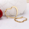 316L Stainless Steel Heart Shape Earrings Sweety Hoop Earring Gold/Silver Color for Women Jewelry Accessories - Image 6