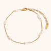 Crushed Stone Freshwater Pearl Stainless Steel Women's Bracelet Foot Chain Romantic Jewelry Gift - Image 10