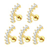 Surgical Steel Marquise Flat-Back Piercing Stud in 1-Piece or 5-Piece Options - Image 7
