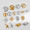 Loe Metal Stainless Steel Geometric Brooch Women Pin Clothing Accessories Korean Gift - Image 2