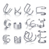 Punk Irregular Geometric Ear Cuff Earrings for Women, Non-Piercing Metal Clip Earring, Fake Cartilage, Jewelry Gifts - Image 3