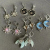 6 Pairs of Sun Moon Star Shake Ring Earrings Set Y2K Aesthetic Planet Pendant Women's Bohemian Universe Jewelry Earrings - Image 2