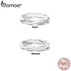 Silver Simple Twisted Rope Ring, Gold Plated Cubic Zirconia Eternity Band Stackable for Women Engagement - Image 5