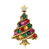 Christmas Brooch Shiny Crystal Year Accessory Pin Snowman, Elk, Tree Series Decoration Jewelry Gift - Image 19