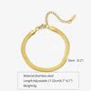 Gold Silver Color Stainless Steel Flat Chain Bracelet For Men Retro Jewelry Accessories Women Wrap Bangle - Image 10