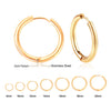 3Pair/Set Small Huggie Hoop Earrings Unisex Round Circle Stainless Steel Earrings Cartilage Ear Piercing Jewelry De Aro - Image 11