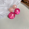 Geometric Resin Drop Earrings in Multiple Colors - Image 15