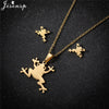 Cartoon Bowknot Mouse Stainless Steel Jewelry Set for Women Anime Animal Necklace Earrings Party Accessories - Image 10