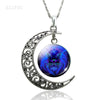 12 Constellation Necklace Zodiac Signs Cabochon Glass Crescent Moon Pendant Clavicle chain Necklace Birthday Gifts for Women - Image 21