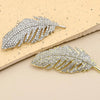 Full Rhinestone Feather Brooches For Women Girls Elegant Temperament Brooch Jewelry Accessories Gifts - Image 3